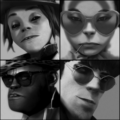 Gorillaz Real Faces and Members
